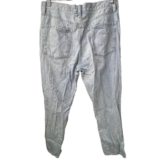 J Brand Sie 29 Tate Boy Fit Jeans Distressed Denim Blue Cotton Lyocell Blend - Picture 5 of 12